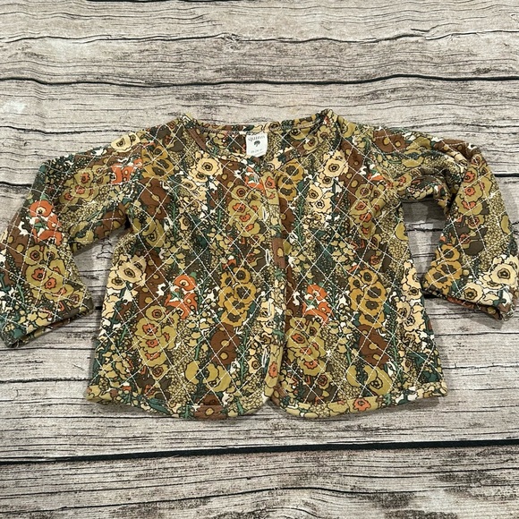 Kate Quinn Organic Quilted Button Front Jacket Size 18-24 Months - Picture 1 of 6